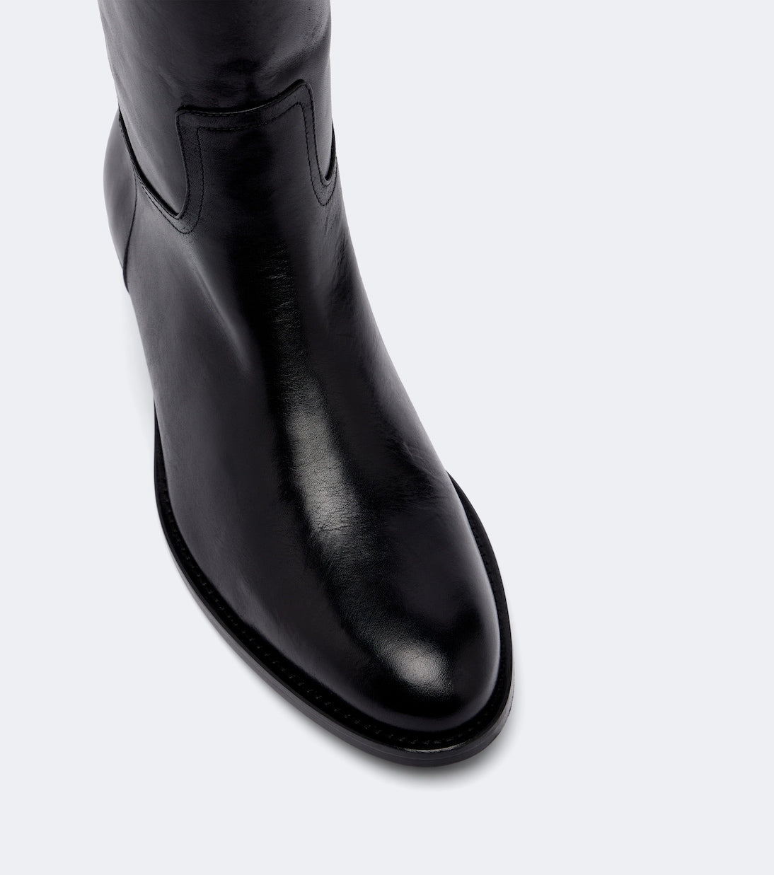 JUDE - Den leather knee-high boots