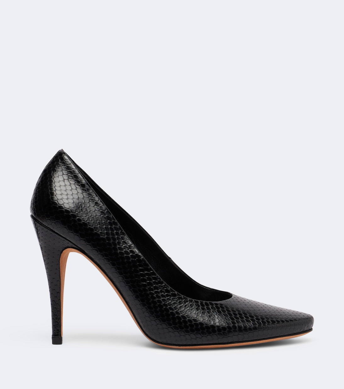 JUDE - Jerry snake-effect leather pumps
