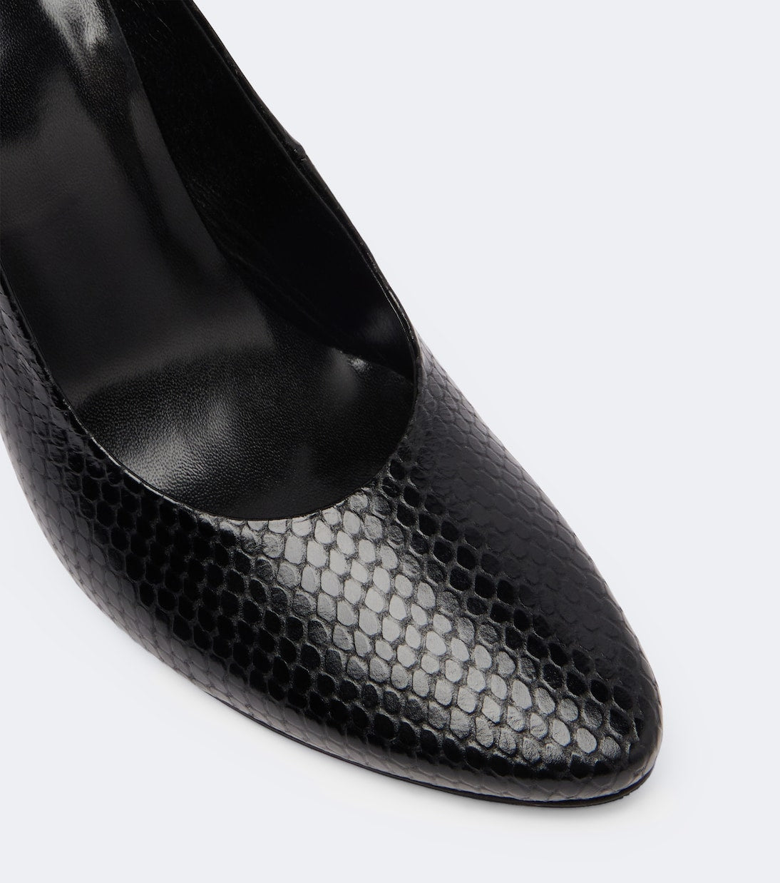 JUDE - Jerry snake-effect leather pumps