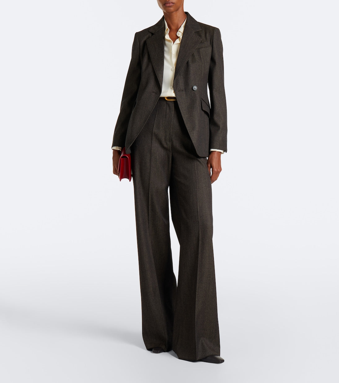 Max Mara - Virgin wool wide leg pants