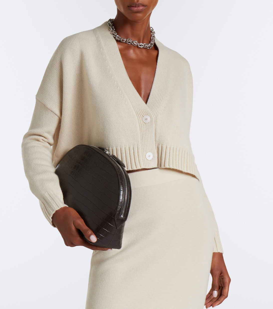 Max Mara - Cropped wool and cashmere cardigan