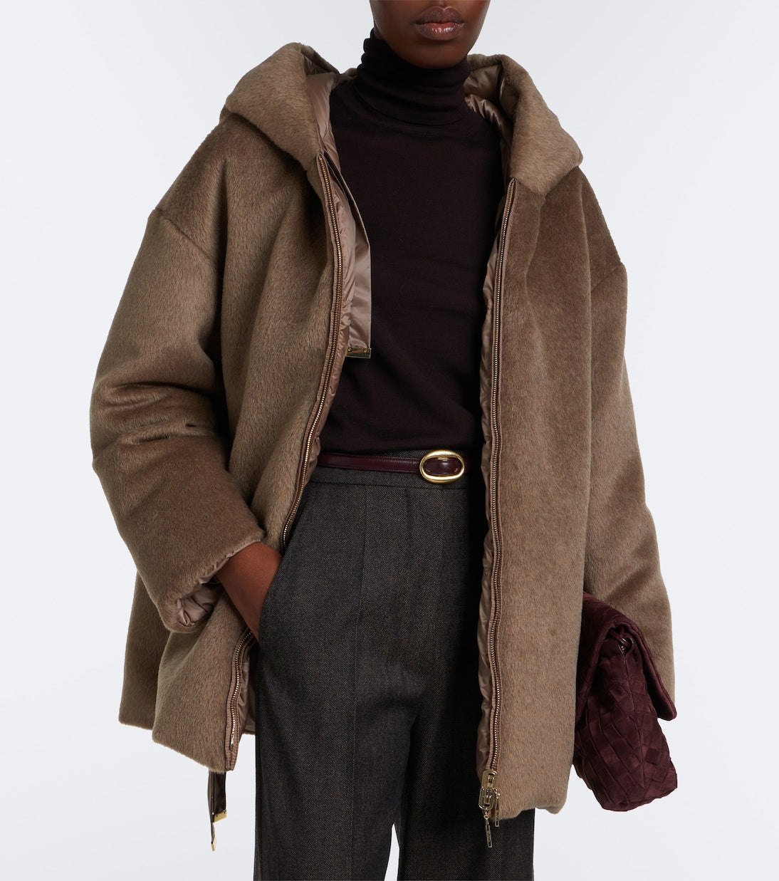 Max Mara - The Cube reversible alpaca and wool down jacket