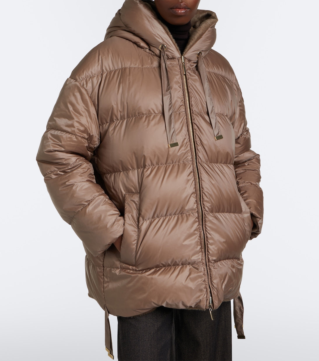 Max Mara - The Cube reversible alpaca and wool down jacket