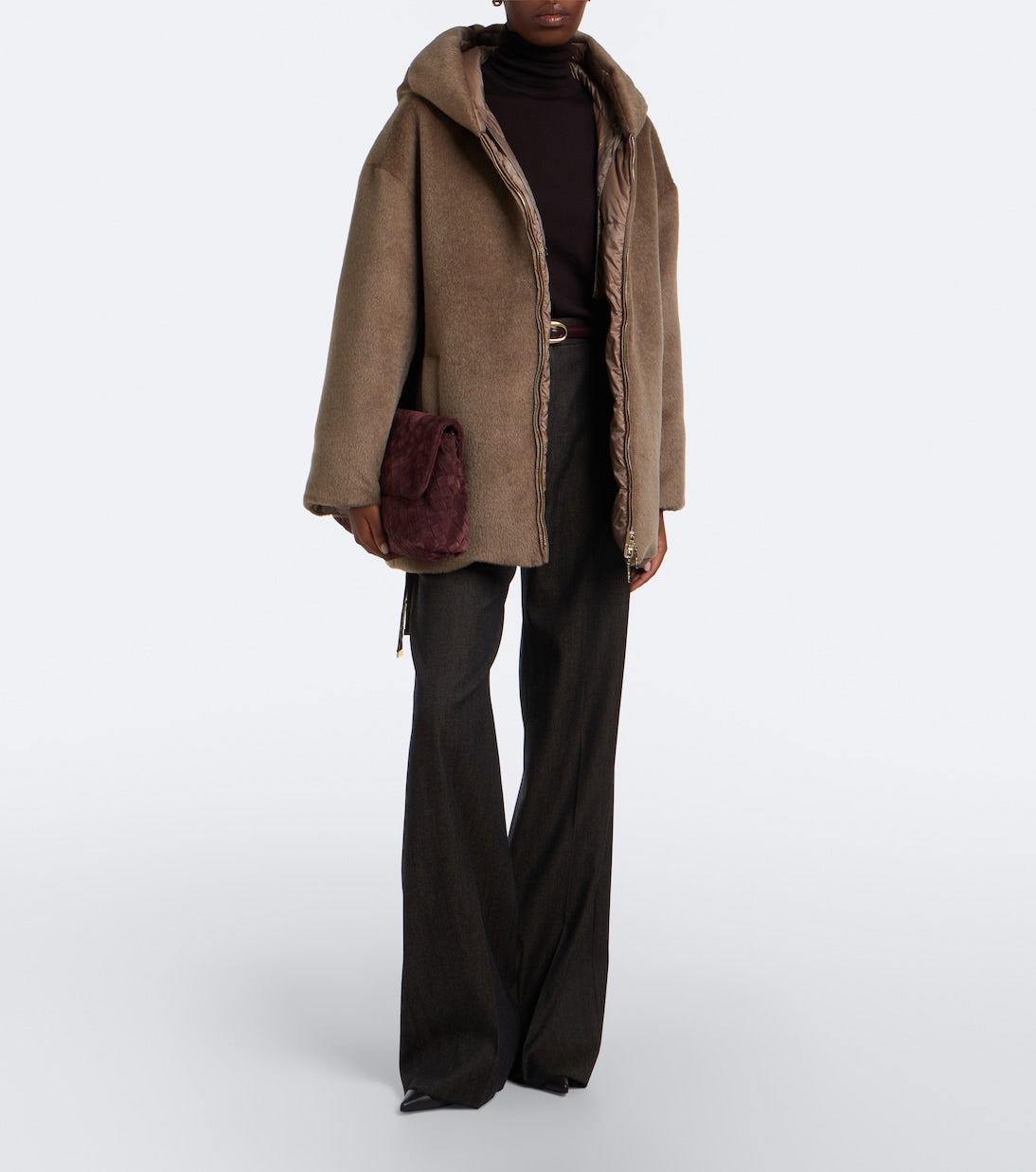 Max Mara - The Cube reversible alpaca and wool down jacket