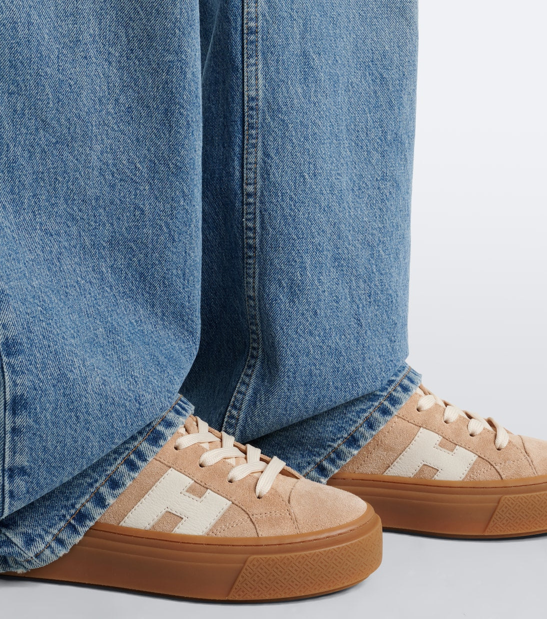 Hogan - Crosswind suede platform sneakers