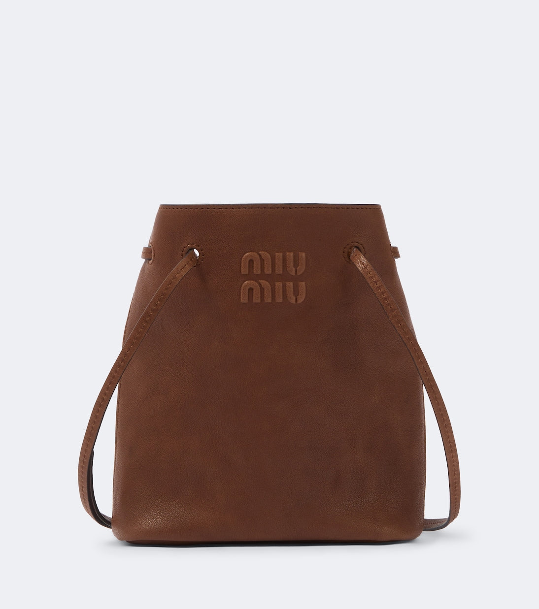 Miu Miu - Mini leather bucket bag