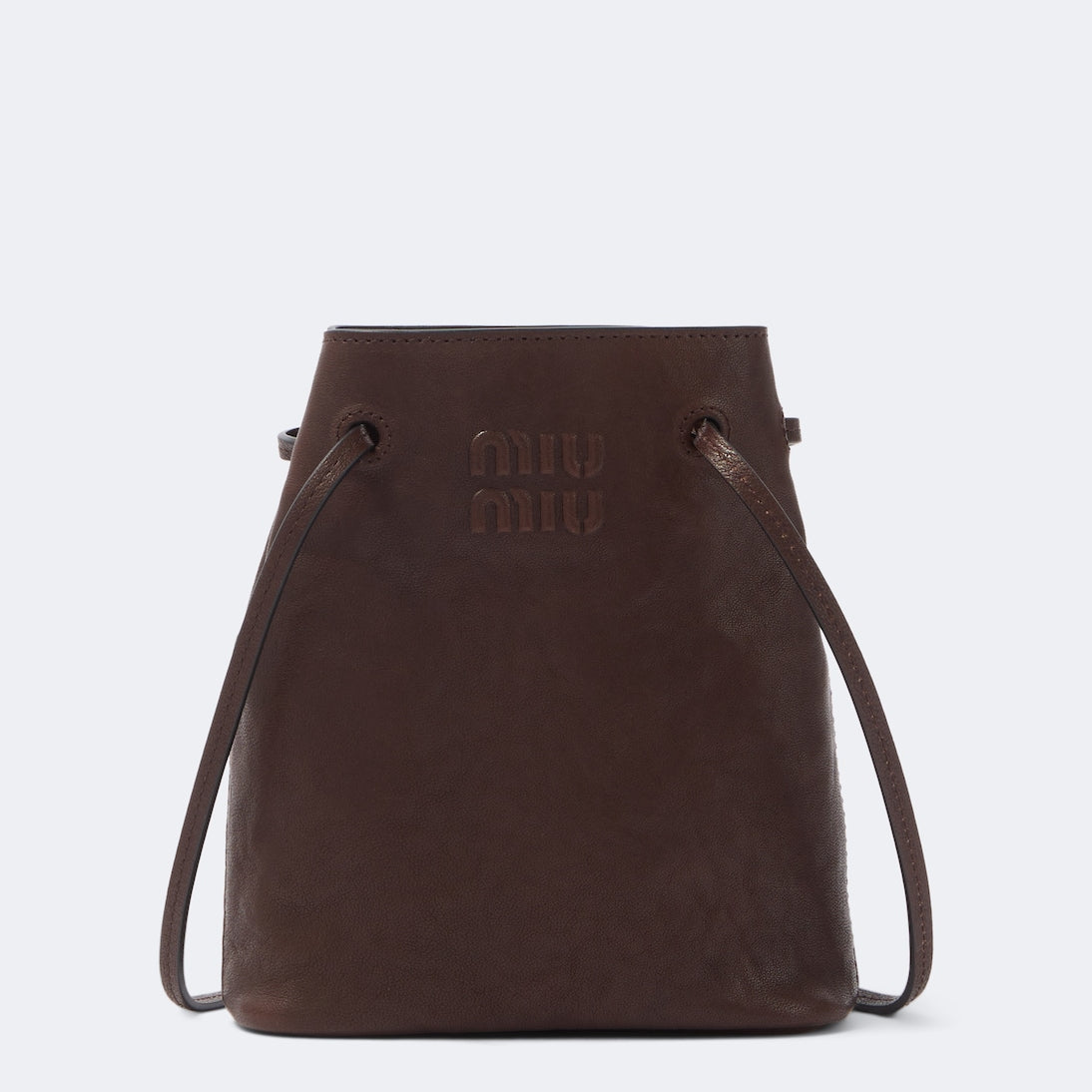 Miu Miu - Mini leather bucket bag