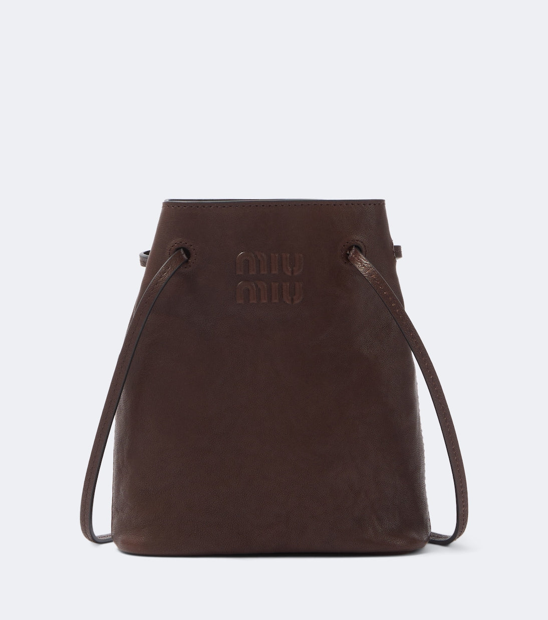 Miu Miu - Mini leather bucket bag