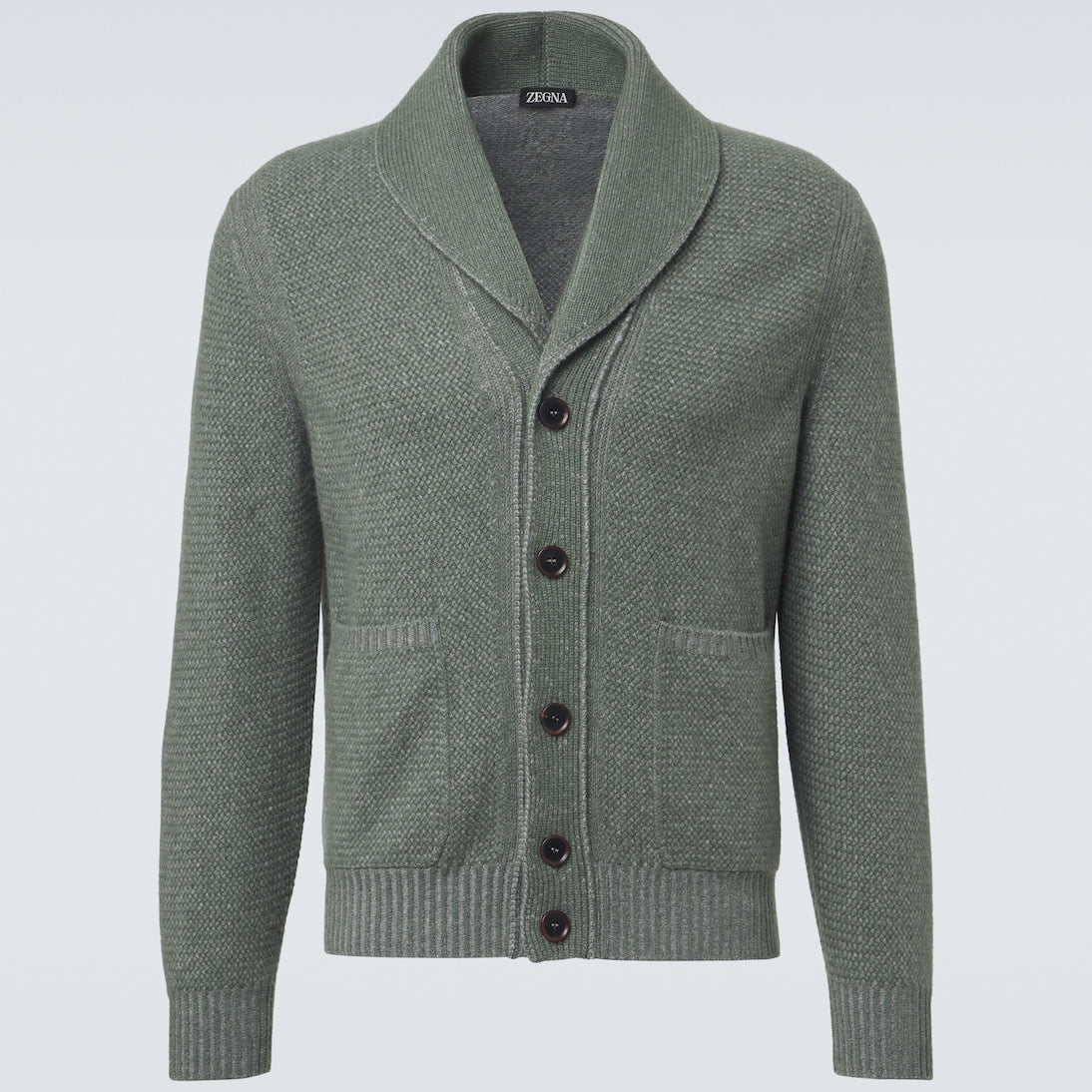 Zegna - Waffle-knit cashmere and wool cardigan