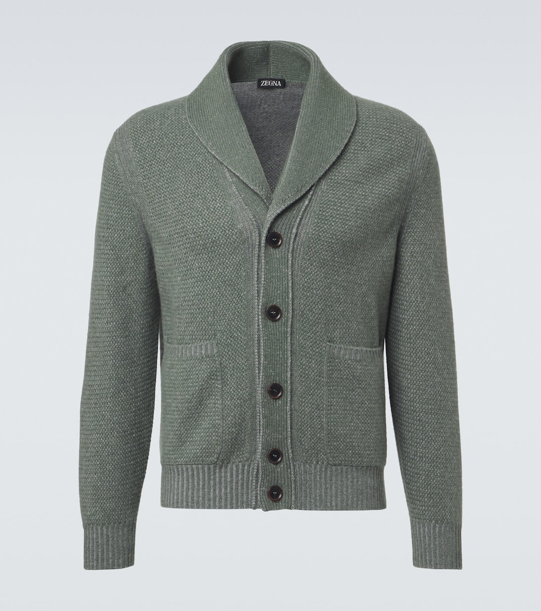 Zegna - Waffle-knit cashmere and wool cardigan