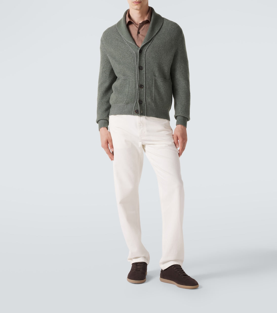 Zegna - Waffle-knit cashmere and wool cardigan
