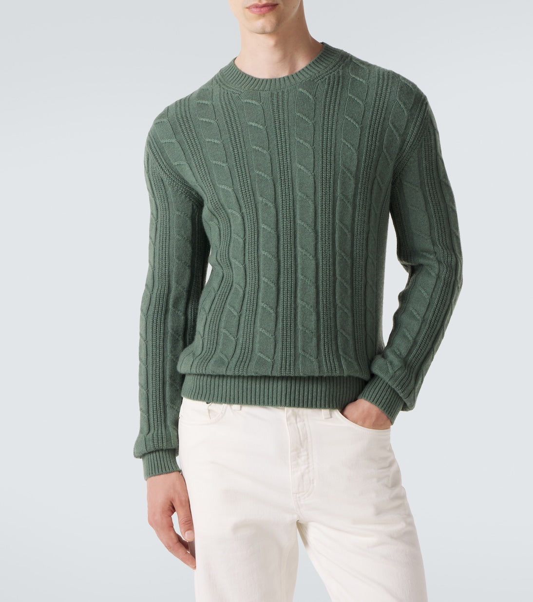 Zegna - Cable-knit cashmere sweater