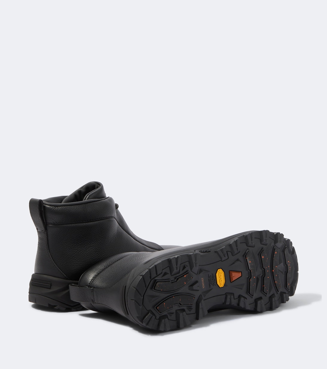 Zegna - Triple Stitch leather high-top sneakers