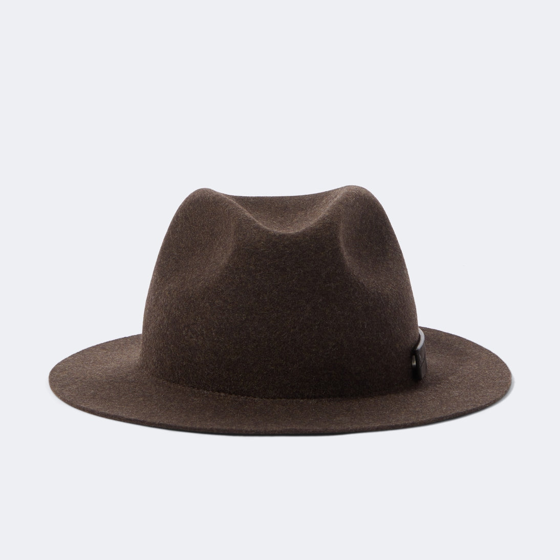 Zegna - Leather-trimmed wool fedora