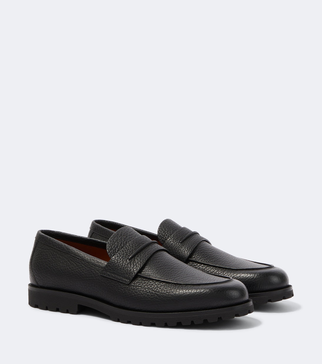 Zegna - Pioggia leather loafers