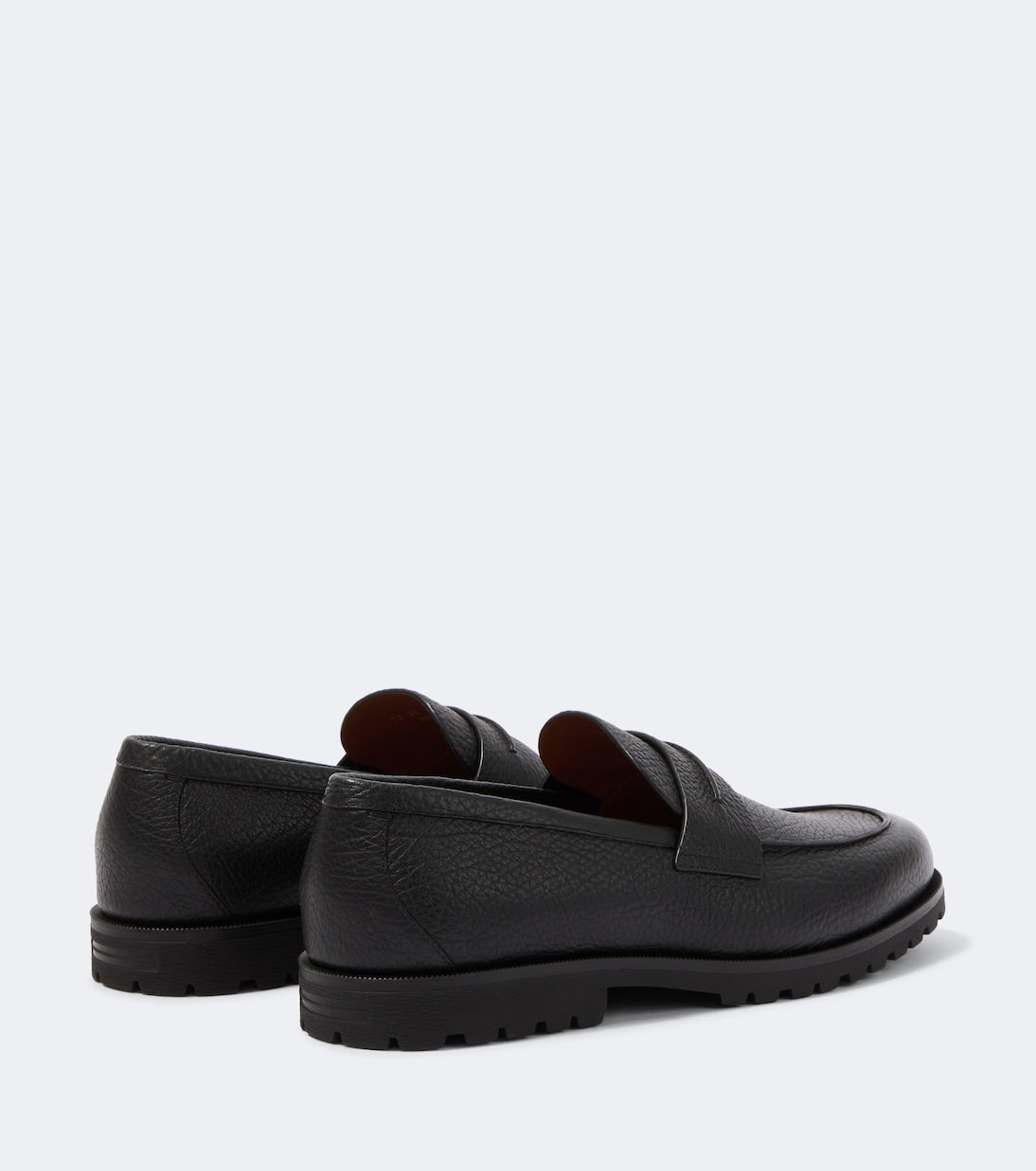 Zegna - Pioggia leather loafers