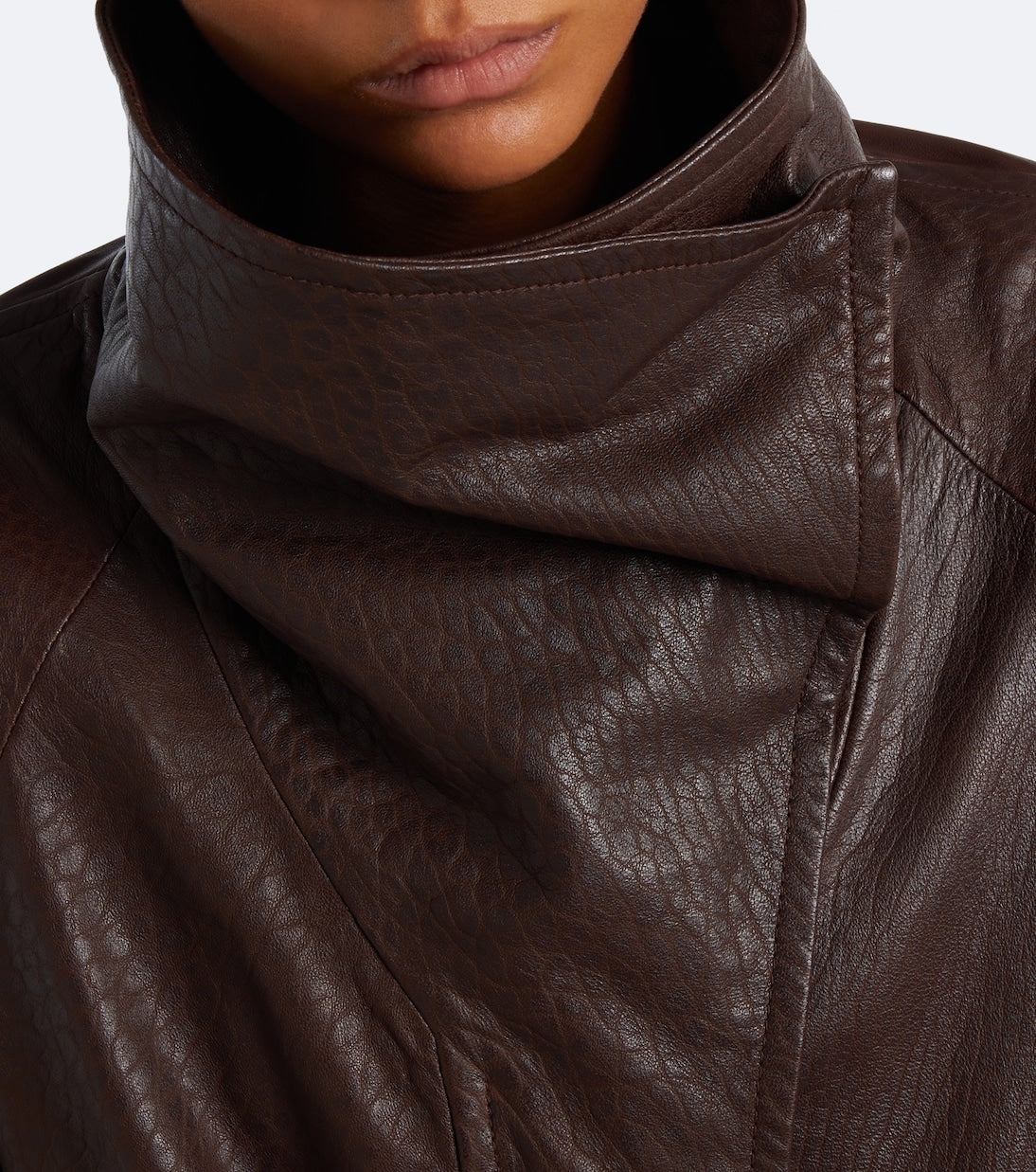 Sportmax - Belted leather jacket