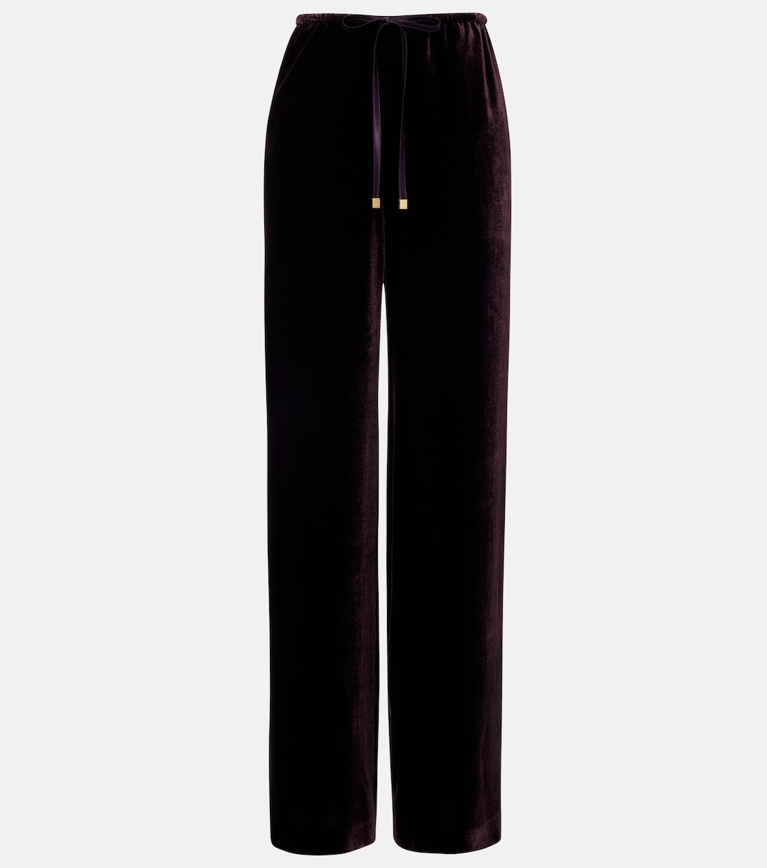 Agnona - Velvet wide-leg pants