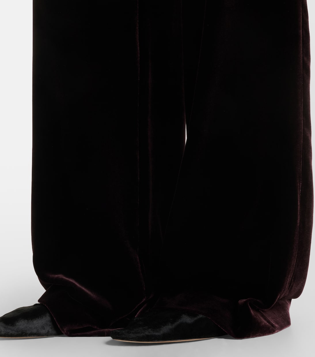 Agnona - Velvet wide-leg pants
