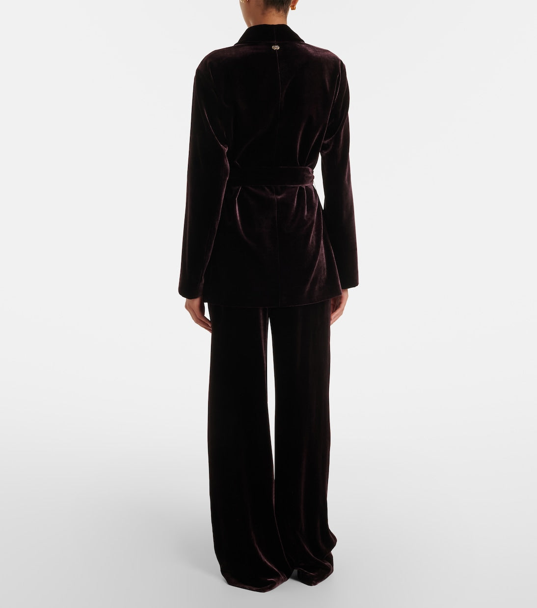 Agnona - Velvet wide-leg pants