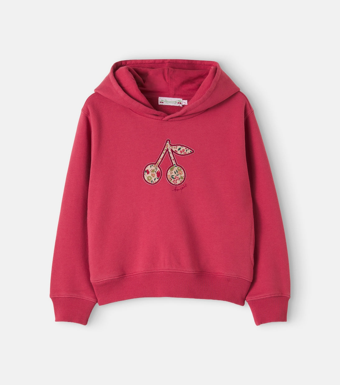 Bonpoint - Tita embroidered cotton fleece hoodie