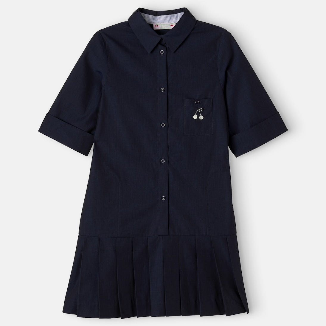 Bonpoint - Maribelle pleated cotton shirt dress