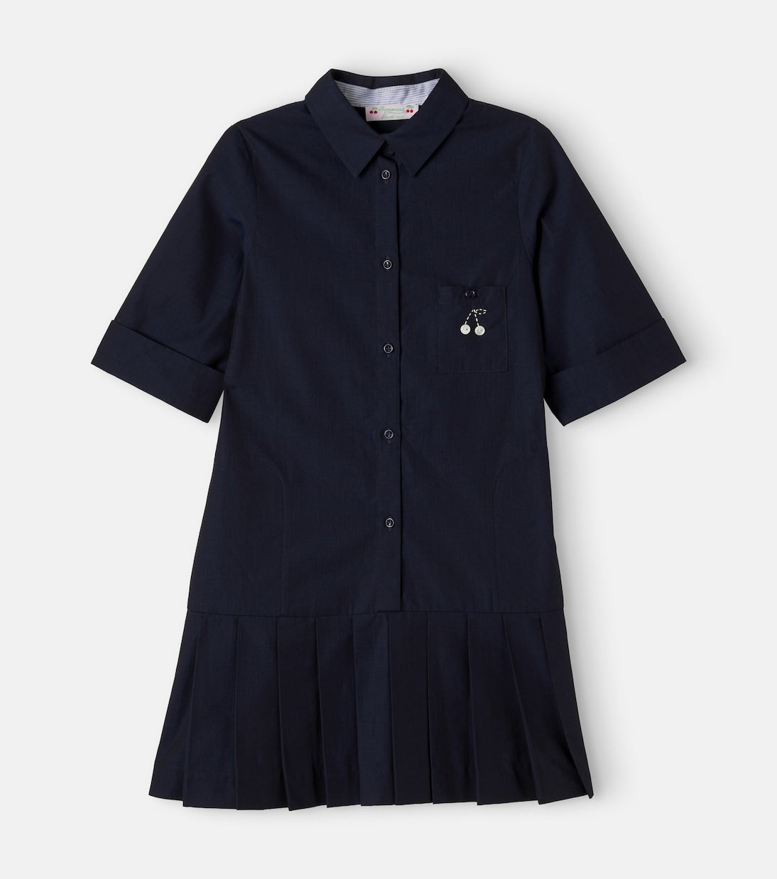 Bonpoint - Maribelle pleated cotton shirt dress