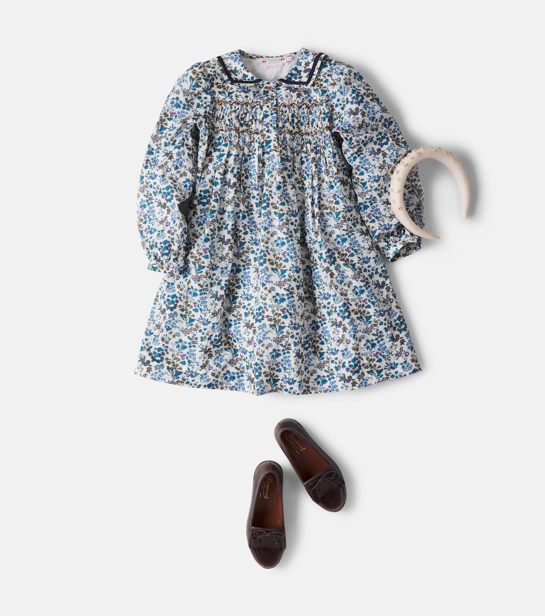 Bonpoint - Marinette floral cotton and wool dress