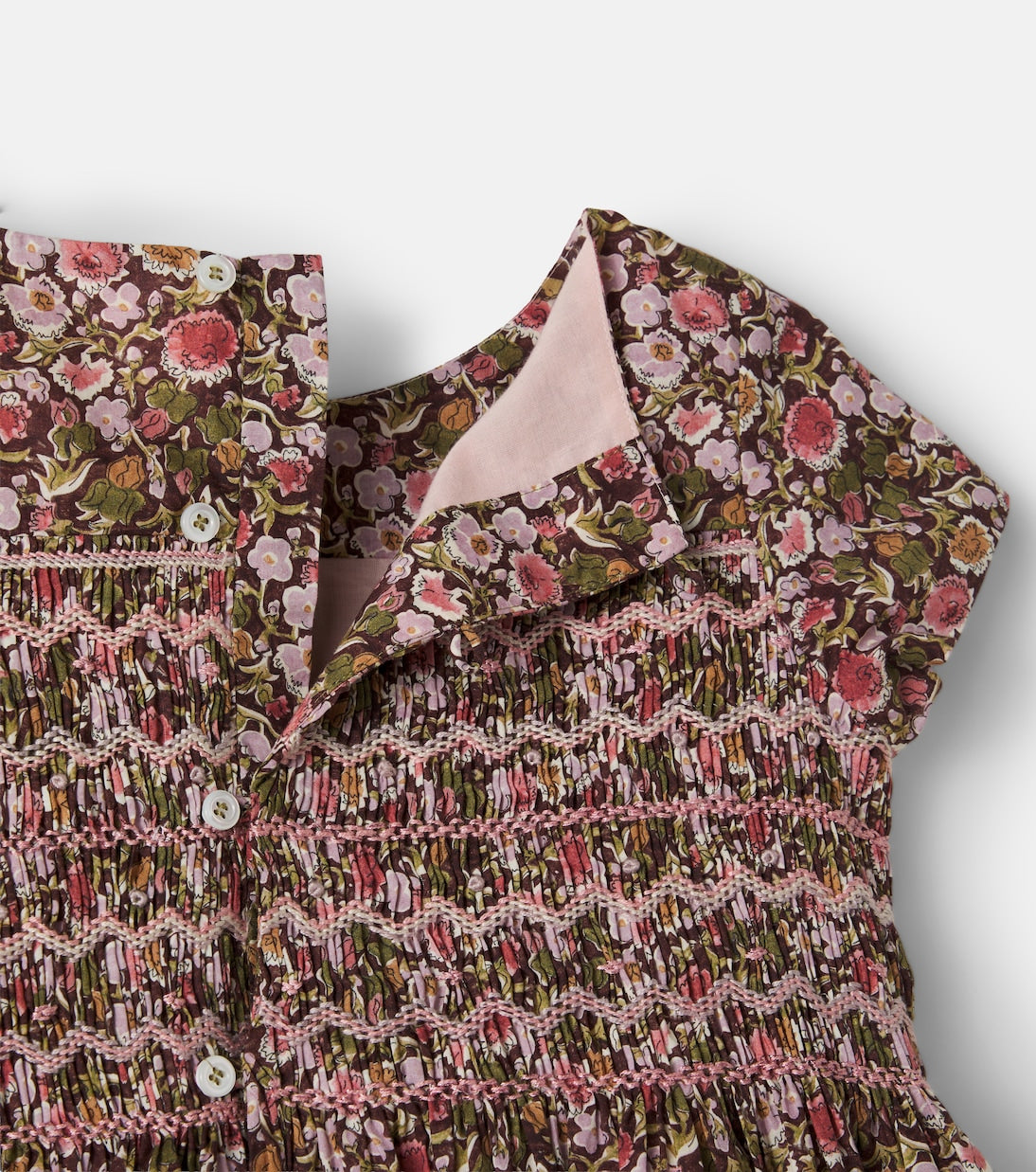Bonpoint - Duchesse shirred floral cotton dress