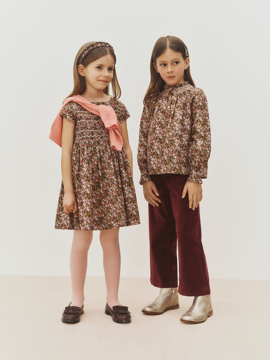 Bonpoint - Duchesse shirred floral cotton dress