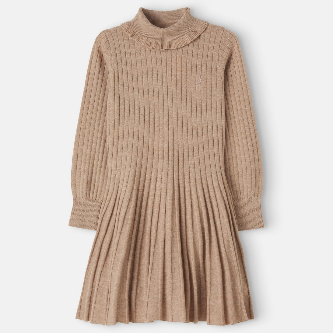 Bonpoint - Marthe pleated wool and cashmere-blend dress