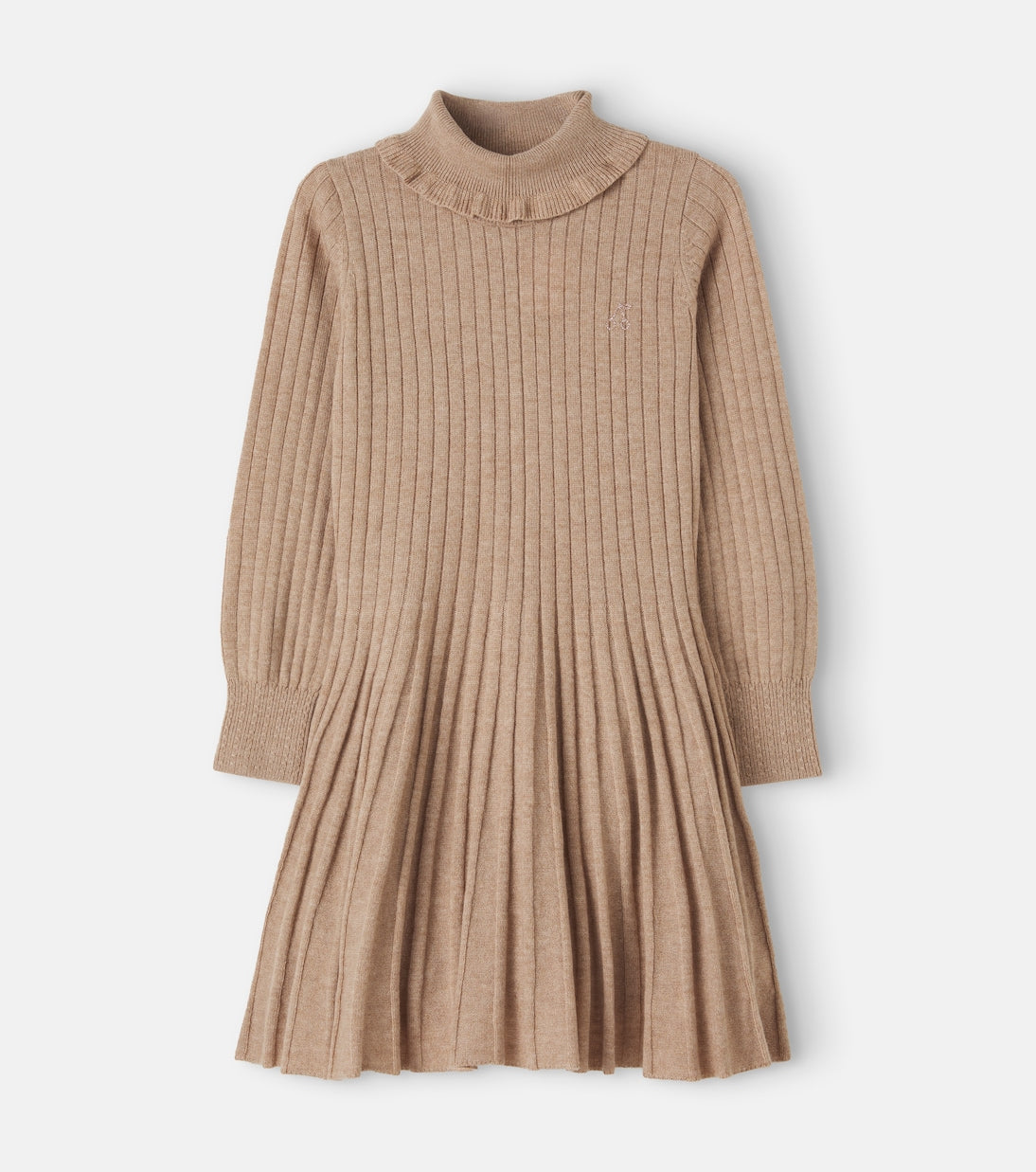 Bonpoint - Marthe pleated wool and cashmere-blend dress