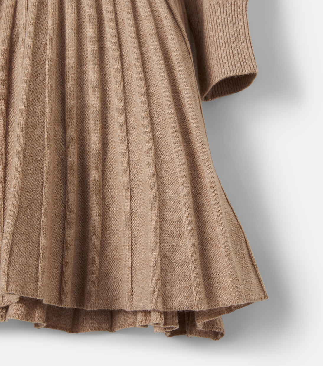 Bonpoint - Marthe pleated wool and cashmere-blend dress
