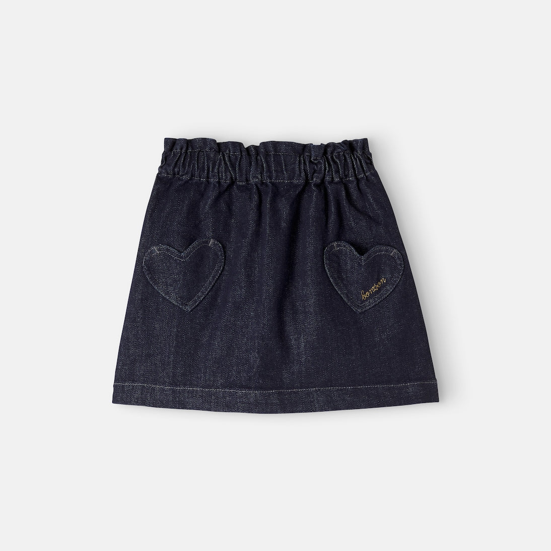 Bonton - Douchka patch-appliqué denim skirt