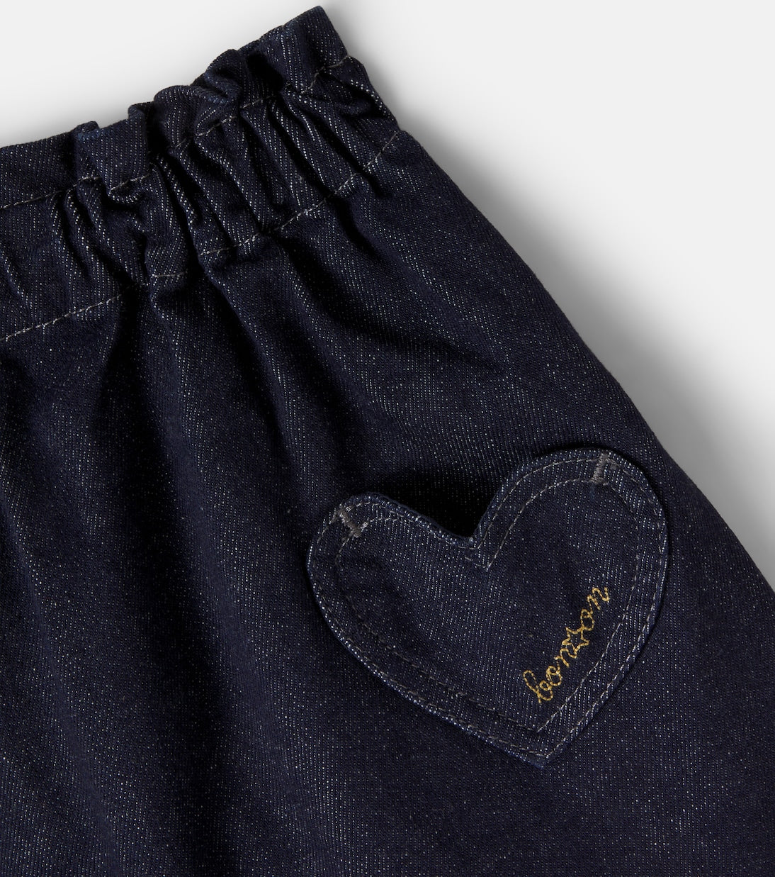 Bonton - Douchka patch-appliqué denim skirt