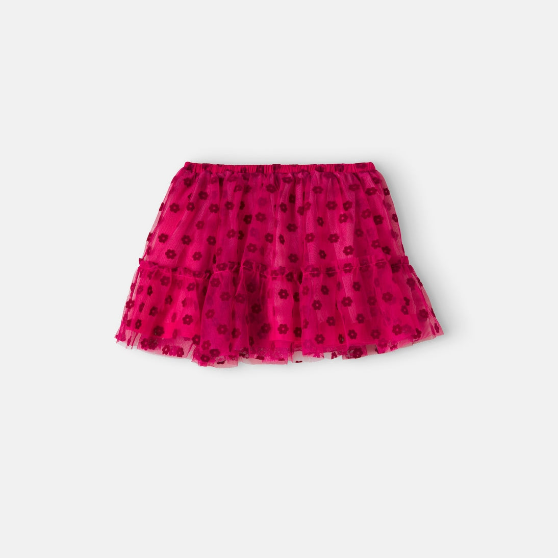 Bonton - Petronille floral ruffled tulle skirt