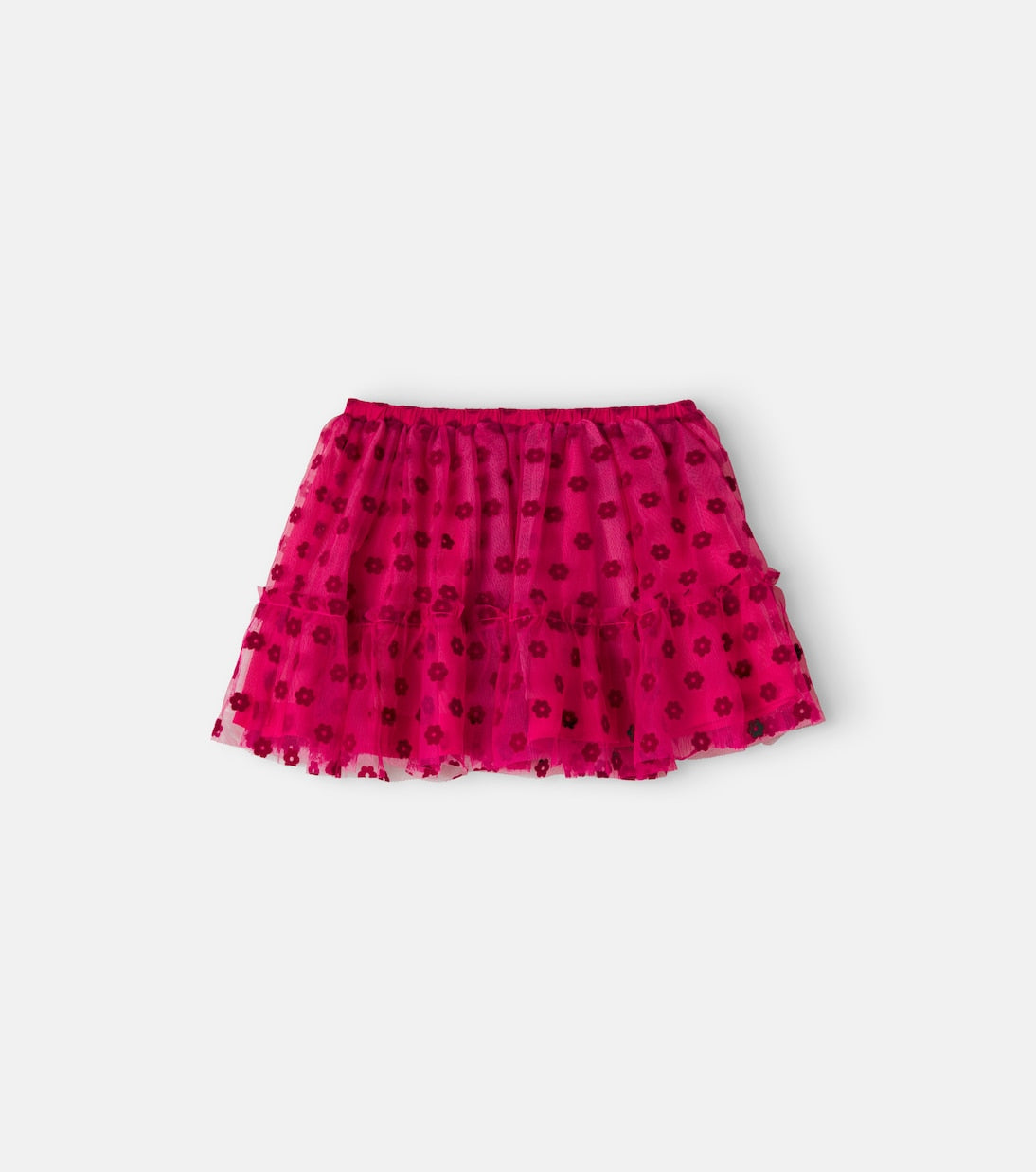 Bonton - Petronille floral ruffled tulle skirt