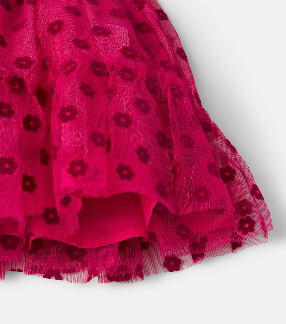 Bonton - Petronille floral ruffled tulle skirt