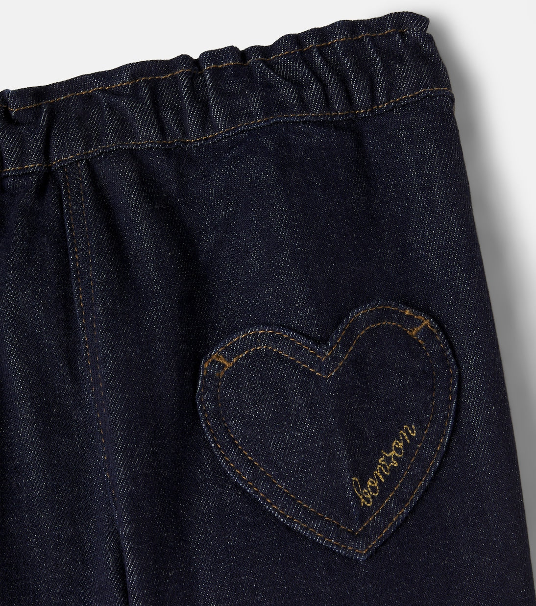 Bonton - Duck patch-appliqué jeans