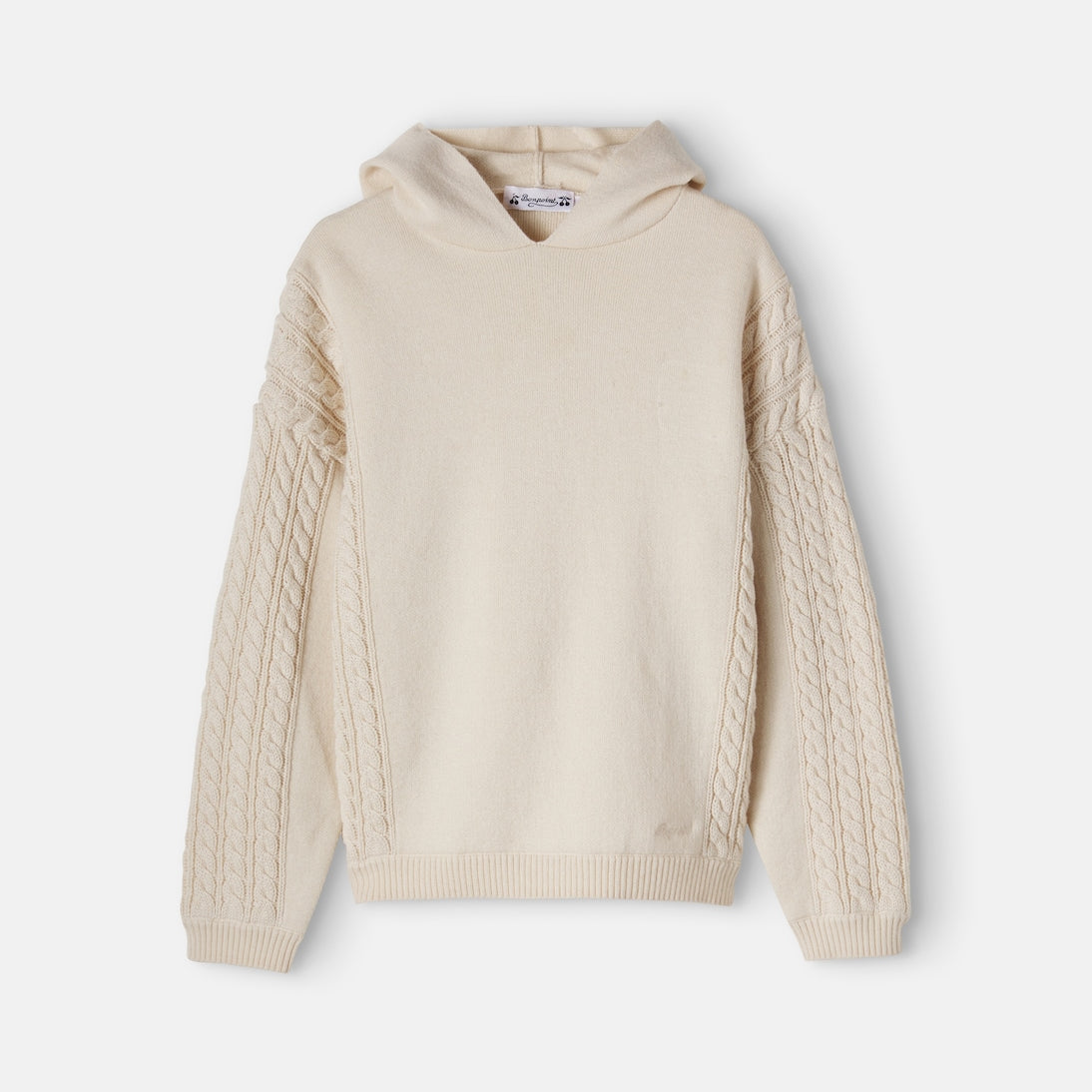 Bonpoint - Matheus knitted wool and cotton hoodie