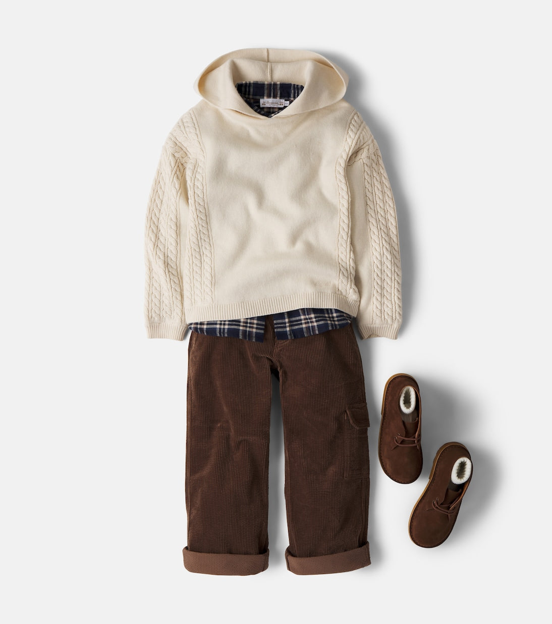 Bonpoint - Matheus knitted wool and cotton hoodie