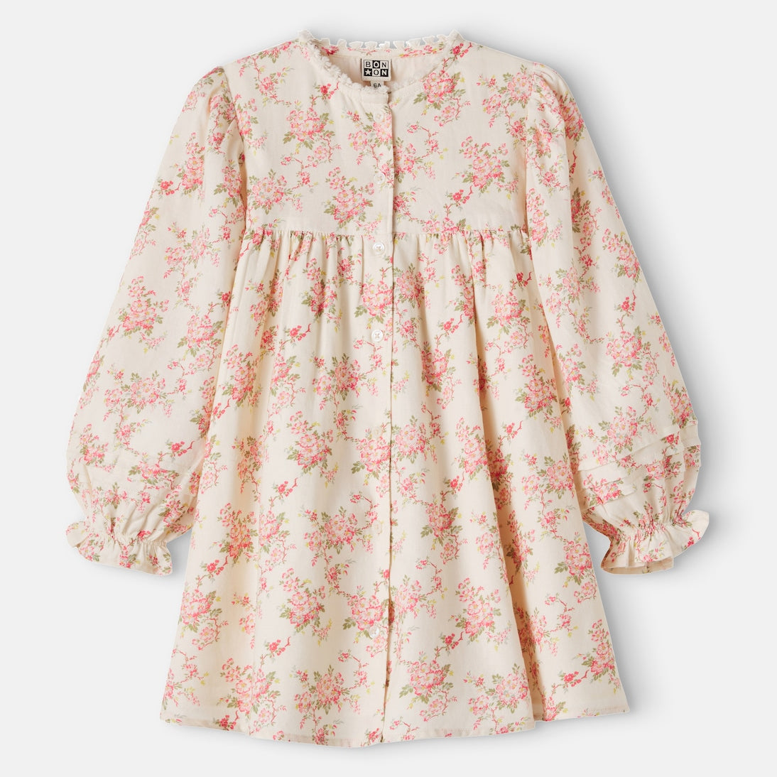 Bonton - Pivoine floral gathered cotton dress