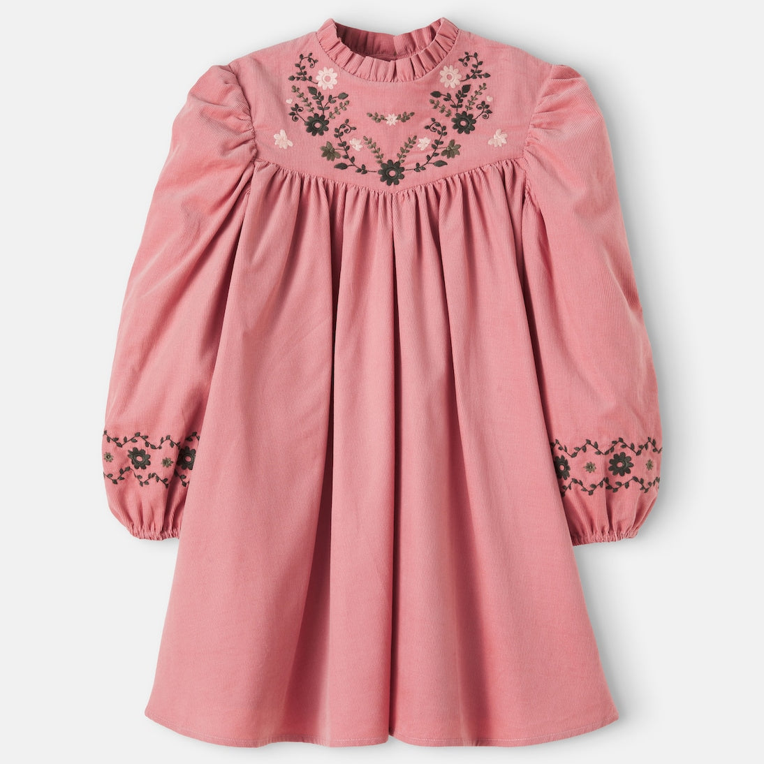 Bonton - Pauline embroidered cotton corduroy dress