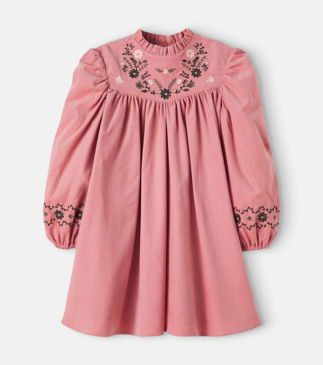 Bonton - Pauline embroidered cotton corduroy dress