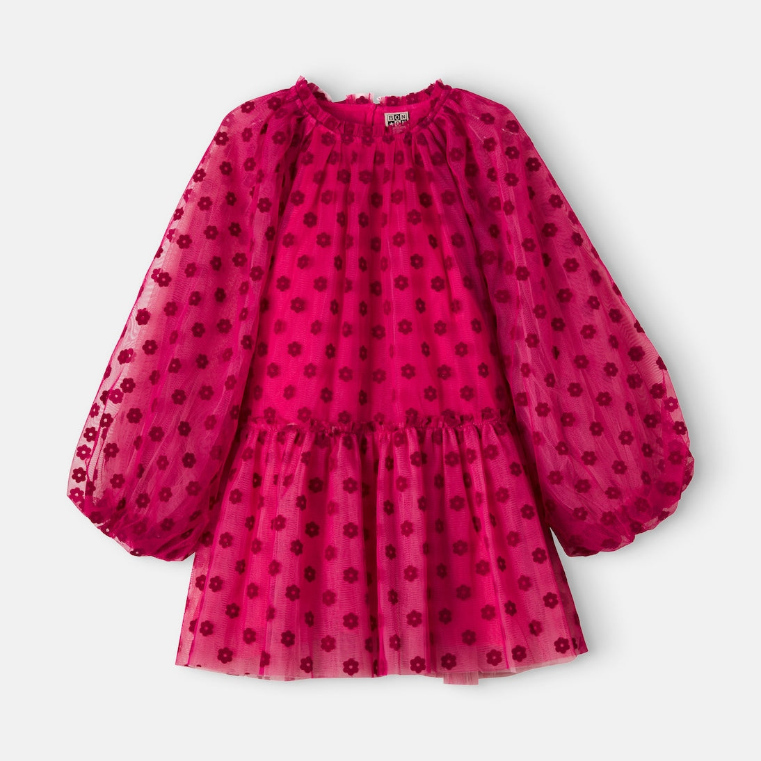 Bonton - Phedre floral gathered tulle dress