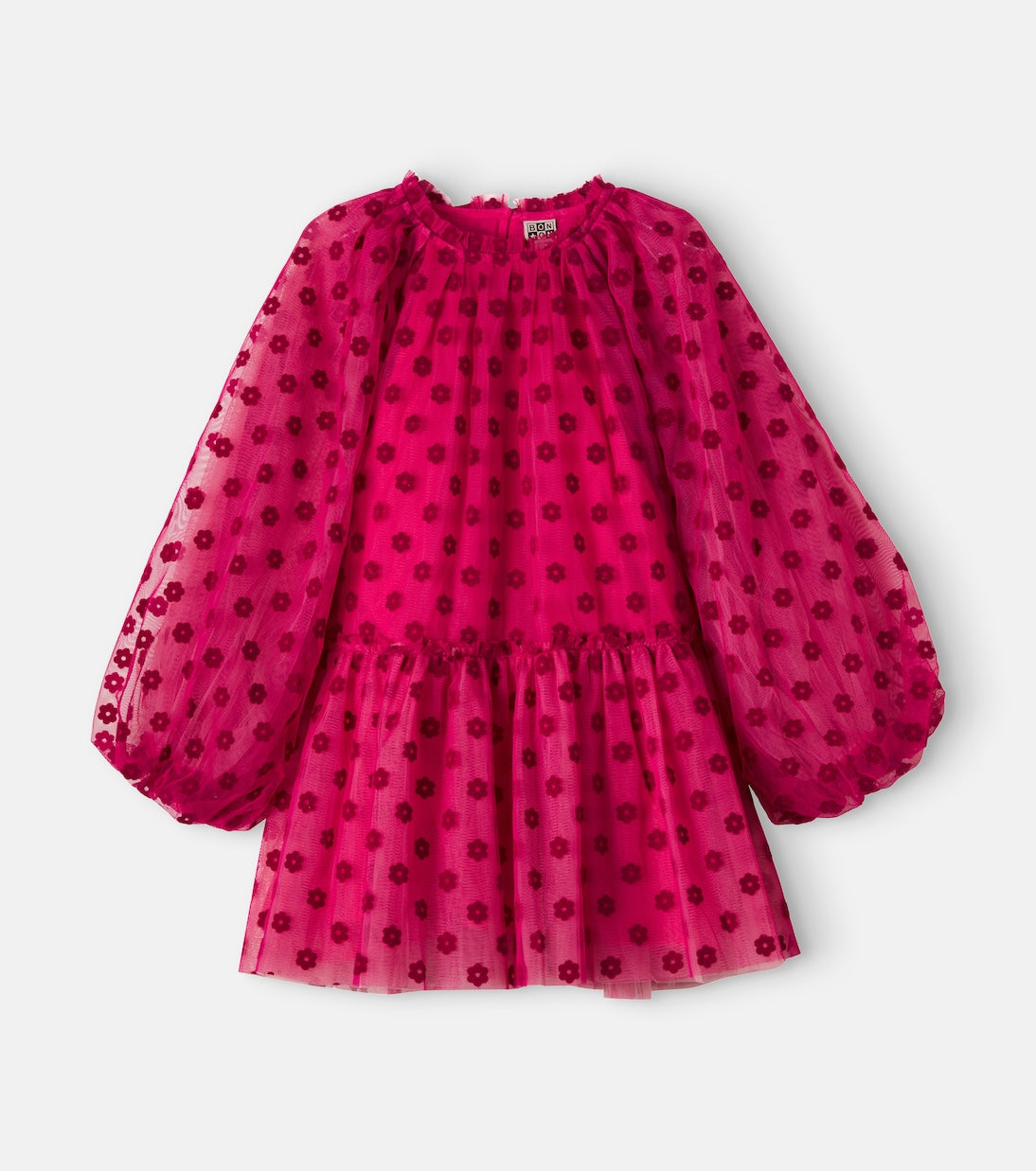 Bonton - Phedre floral gathered tulle dress
