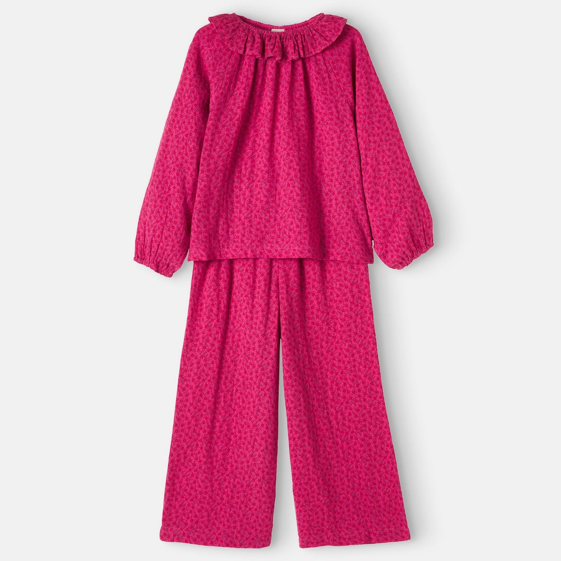 Bonton - Papita floral cotton top and pants set