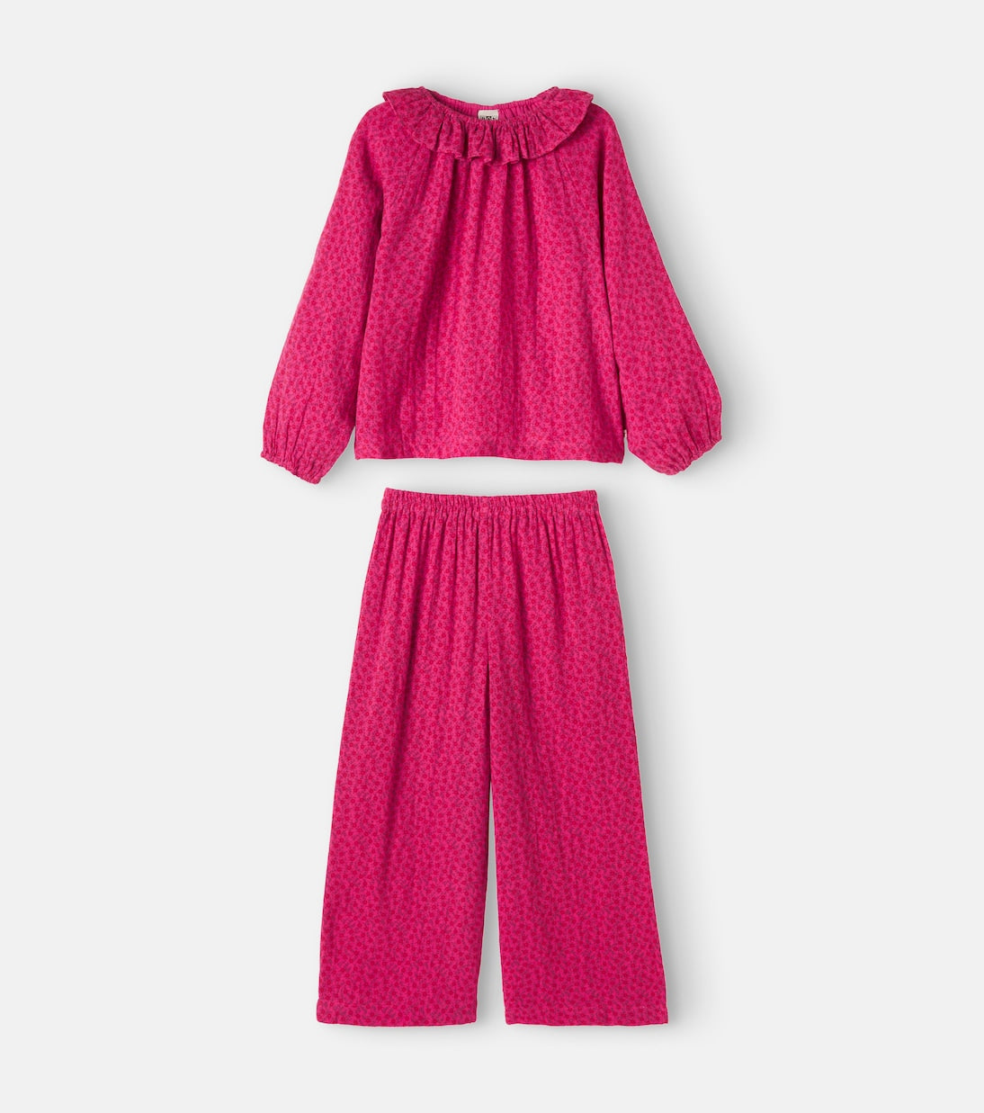 Bonton - Papita floral cotton top and pants set