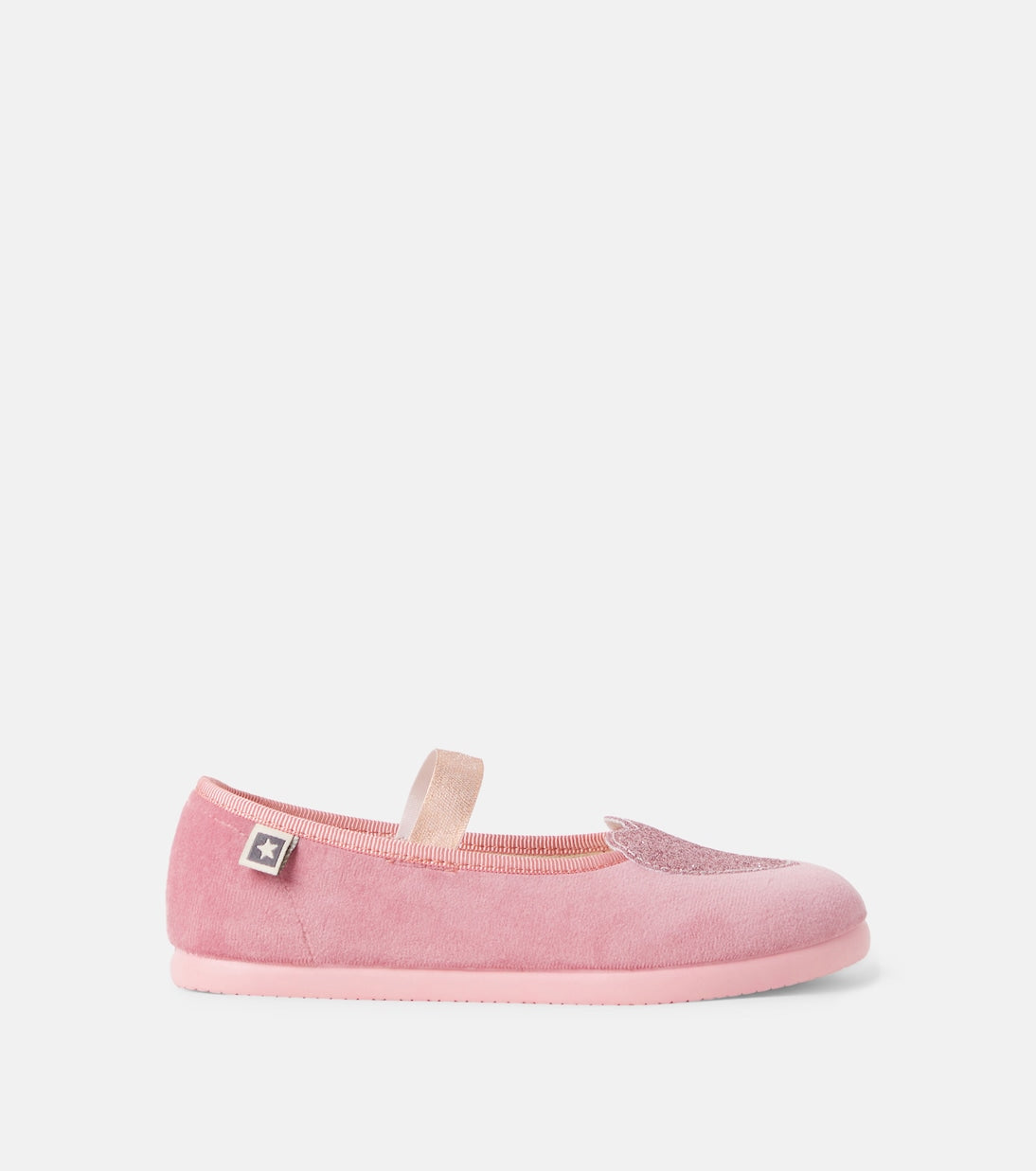 Bonton - Sarah glitter velvet Mary Jane flats