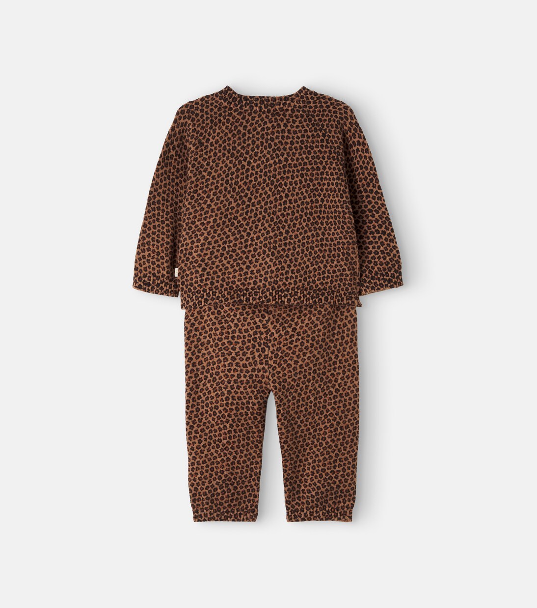 Bonton - Baby Toudou cotton and cashmere cardigan and pants set